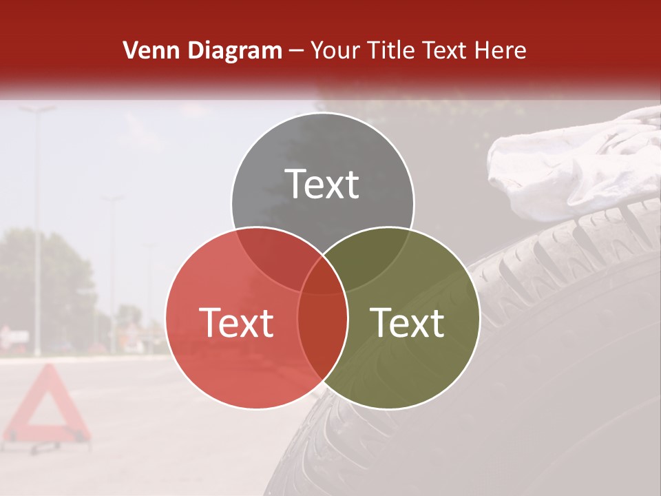 Land Travel Red PowerPoint Template