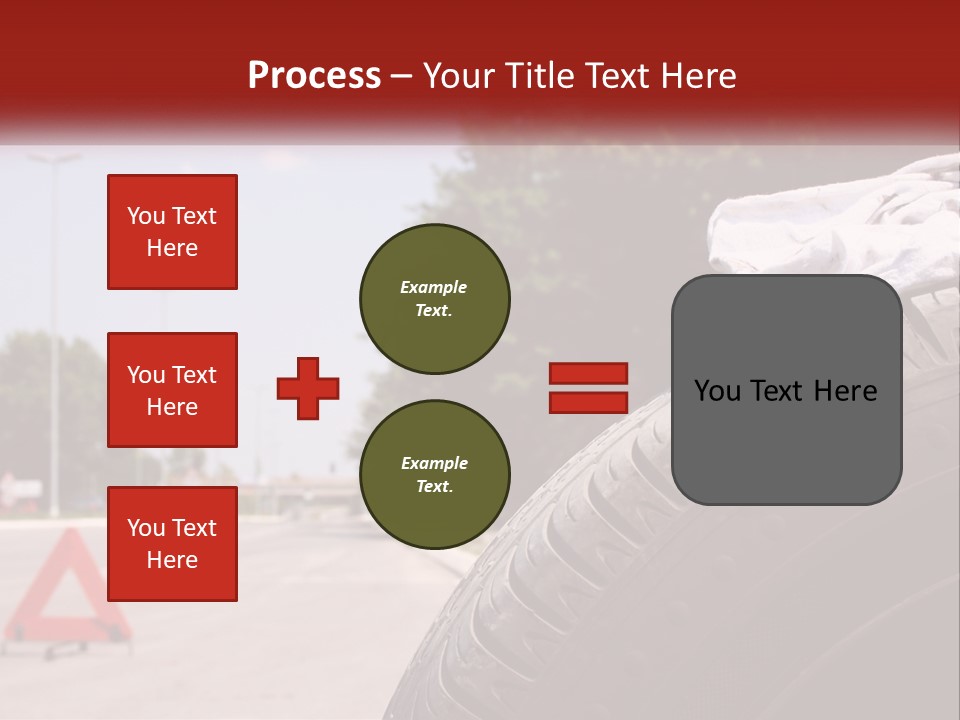 Land Travel Red PowerPoint Template