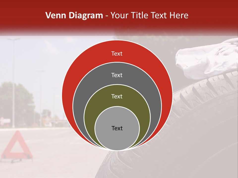 Land Travel Red PowerPoint Template
