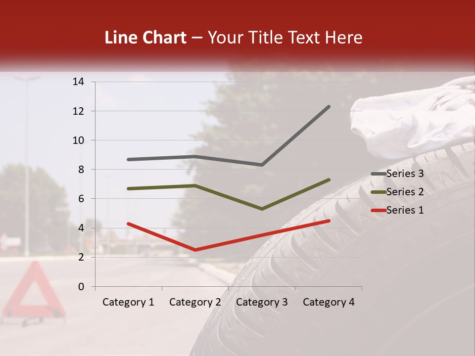 Land Travel Red PowerPoint Template