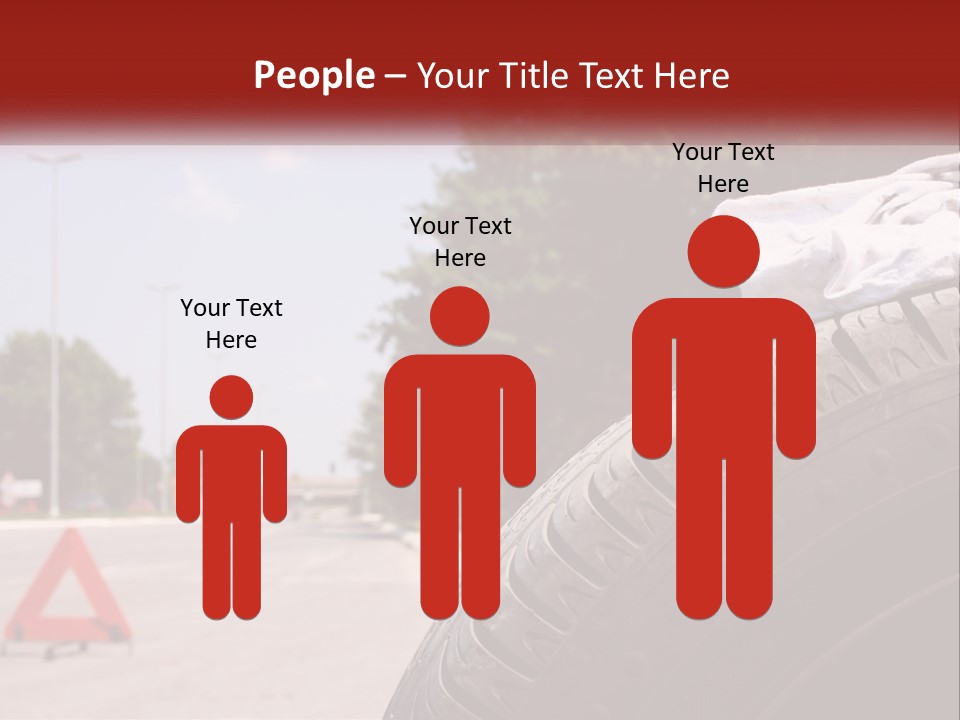 Land Travel Red PowerPoint Template