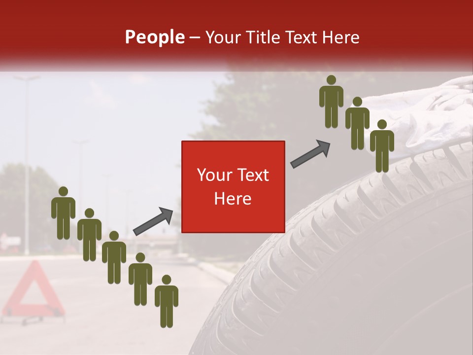 Land Travel Red PowerPoint Template