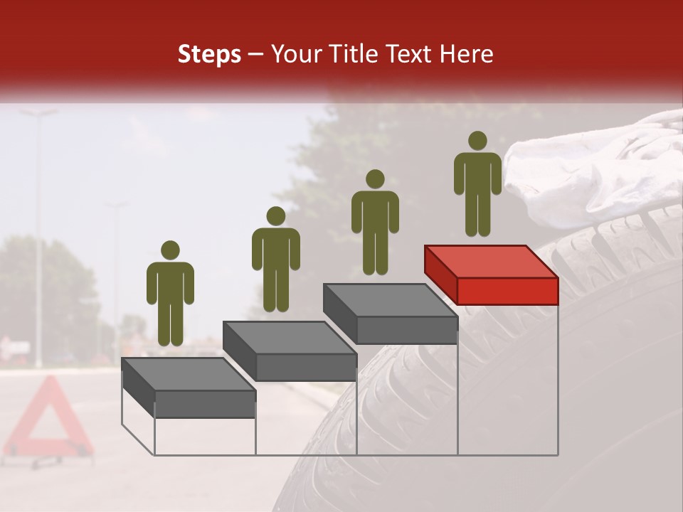 Land Travel Red PowerPoint Template