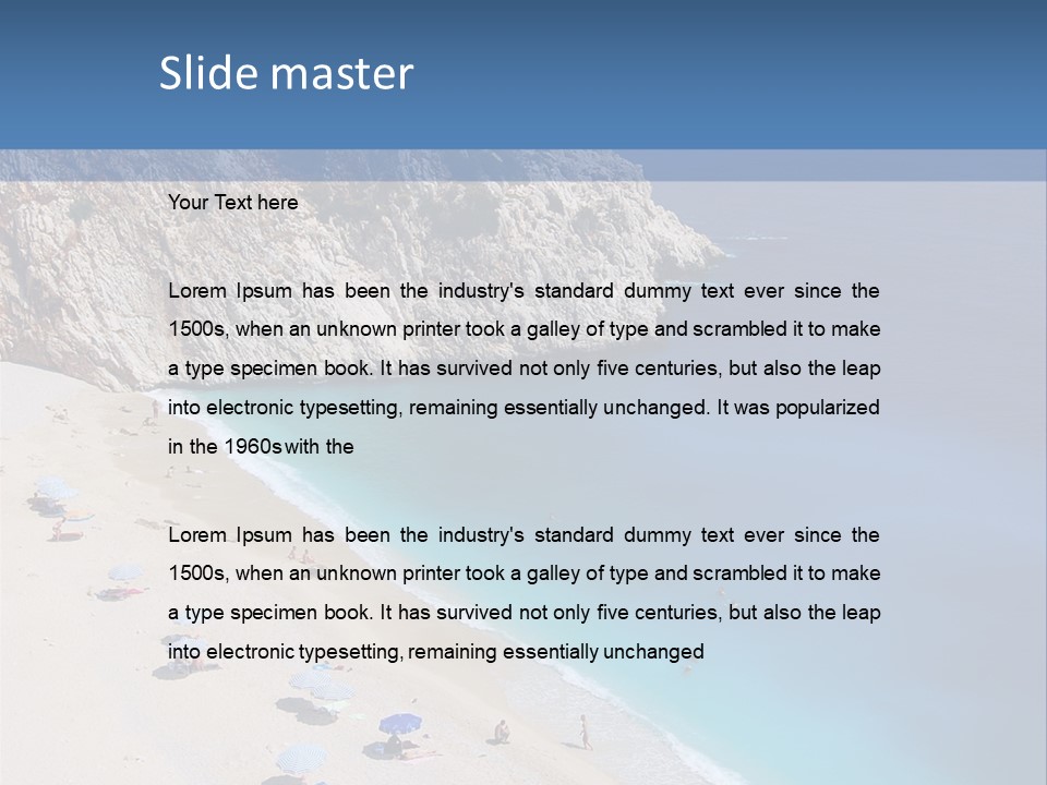 Scenic Paradise Exotic PowerPoint Template