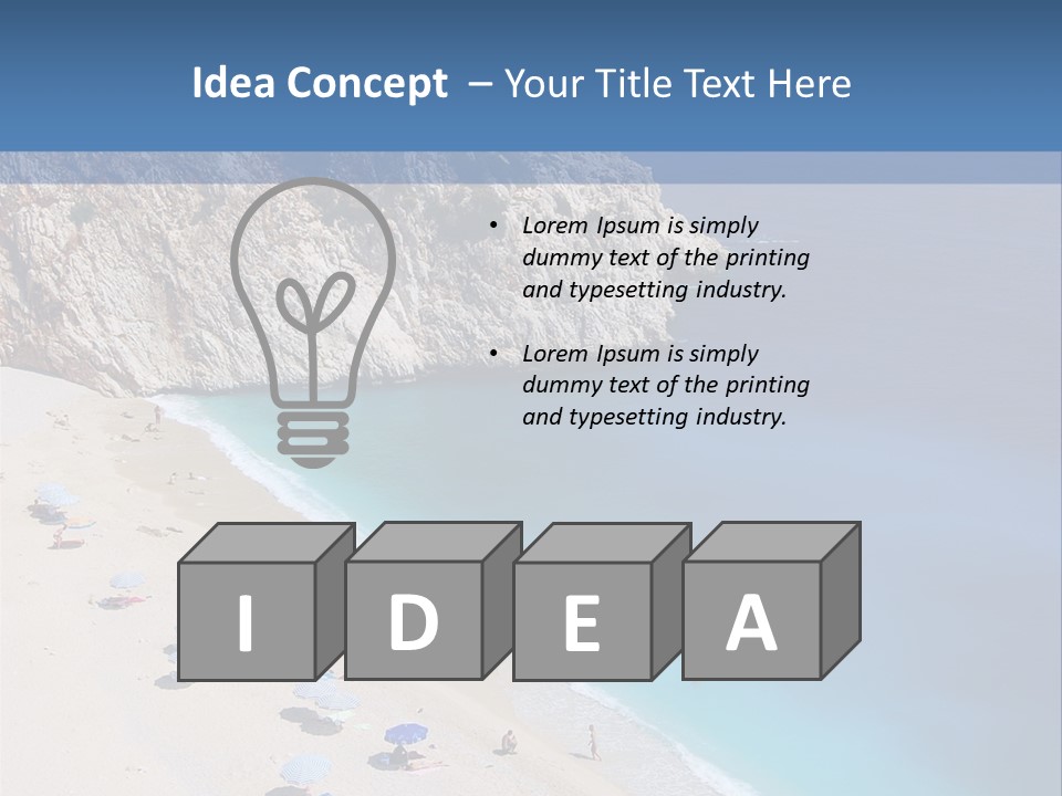 Scenic Paradise Exotic PowerPoint Template