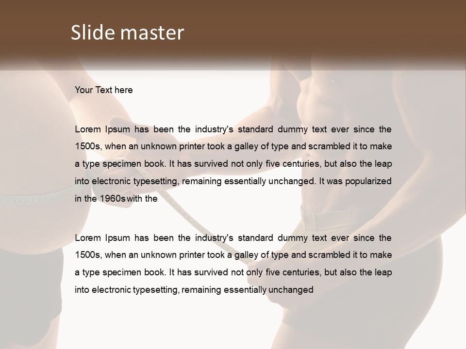 Lifestyle Shadows Man PowerPoint Template