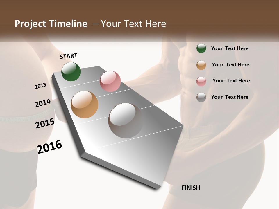 Lifestyle Shadows Man PowerPoint Template