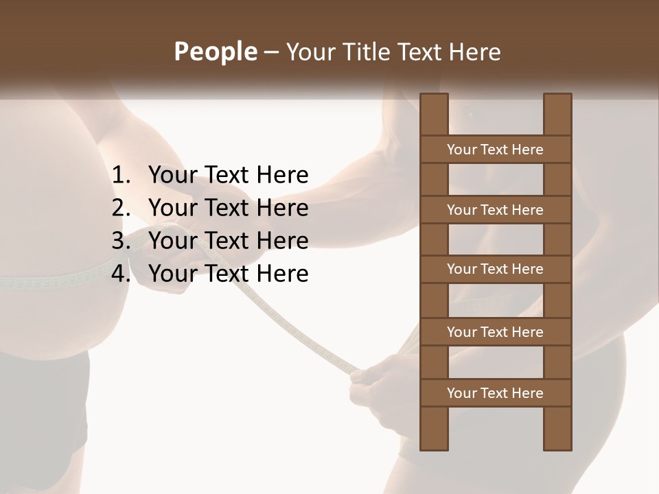 Lifestyle Shadows Man PowerPoint Template