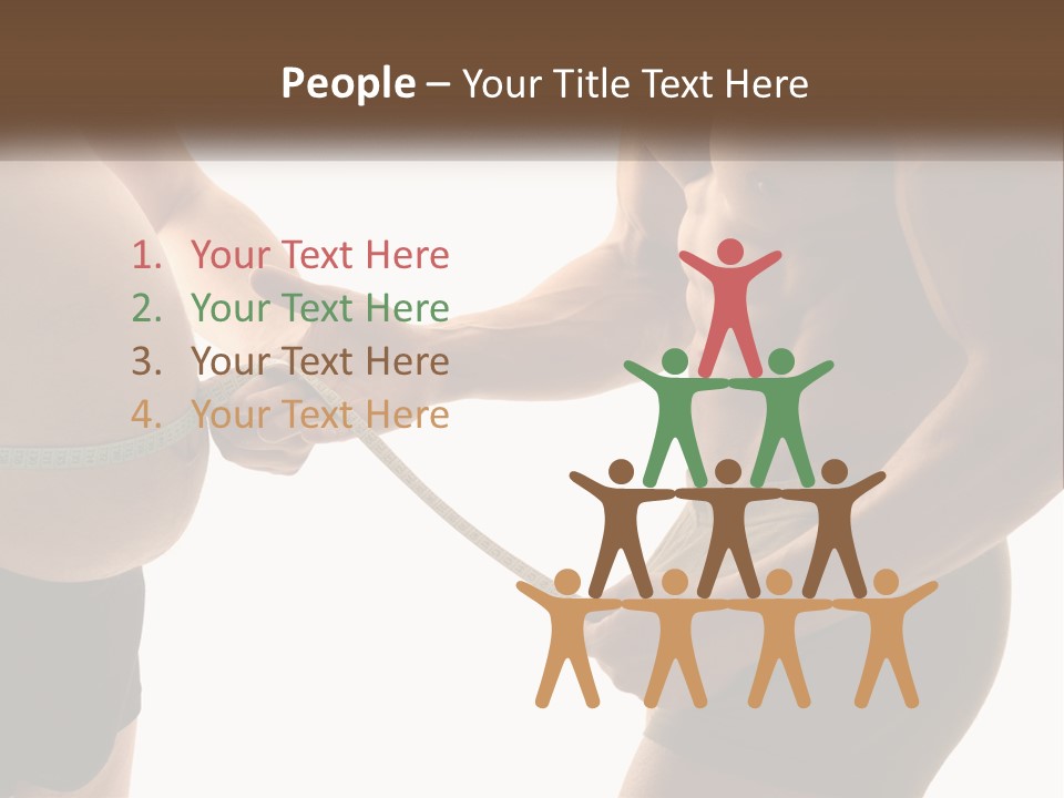 Lifestyle Shadows Man PowerPoint Template