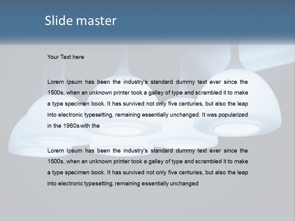 Illumination Lamp Design PowerPoint Template