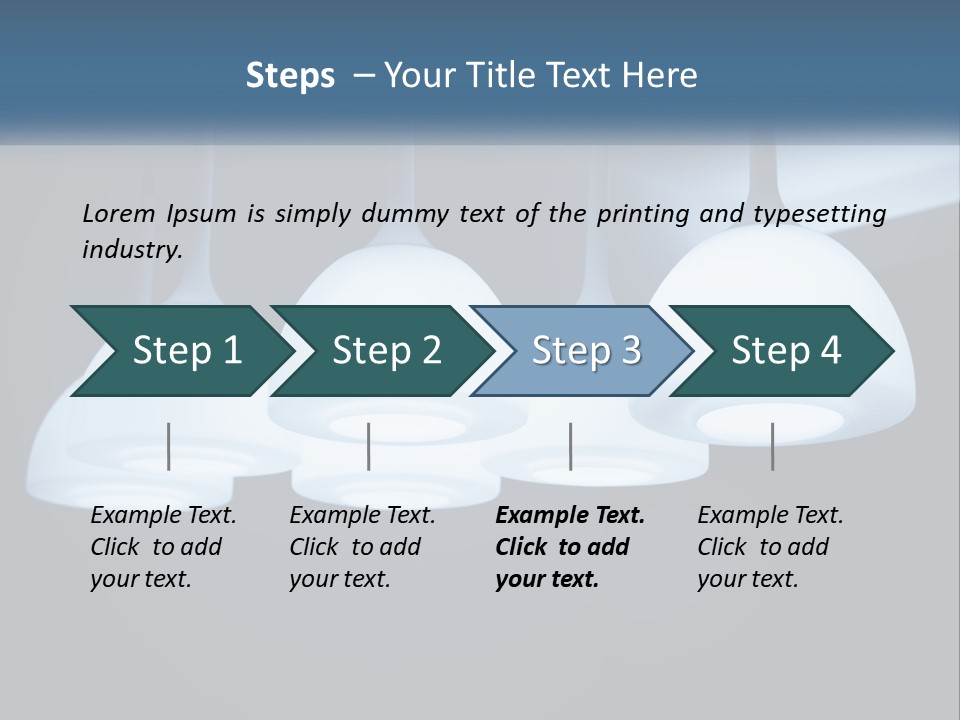 Illumination Lamp Design PowerPoint Template