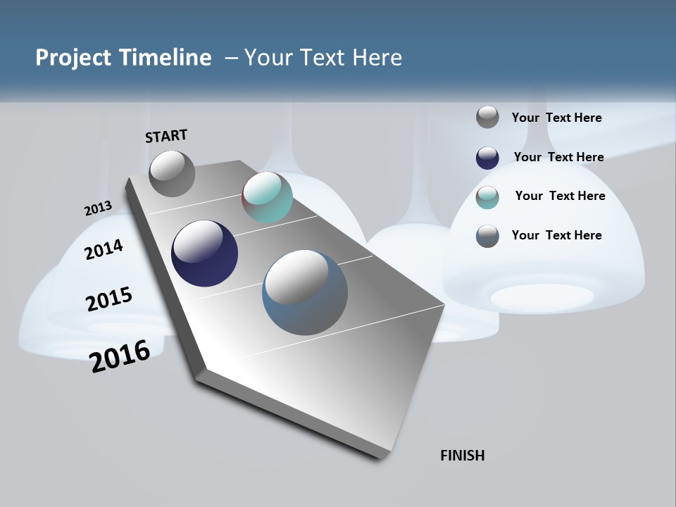 Illumination Lamp Design PowerPoint Template