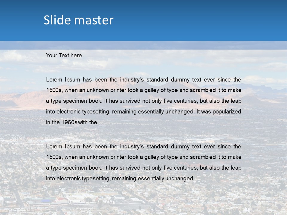 Luxury Landscape Road PowerPoint Template