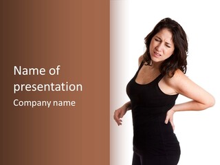 Hurt White Pain PowerPoint Template