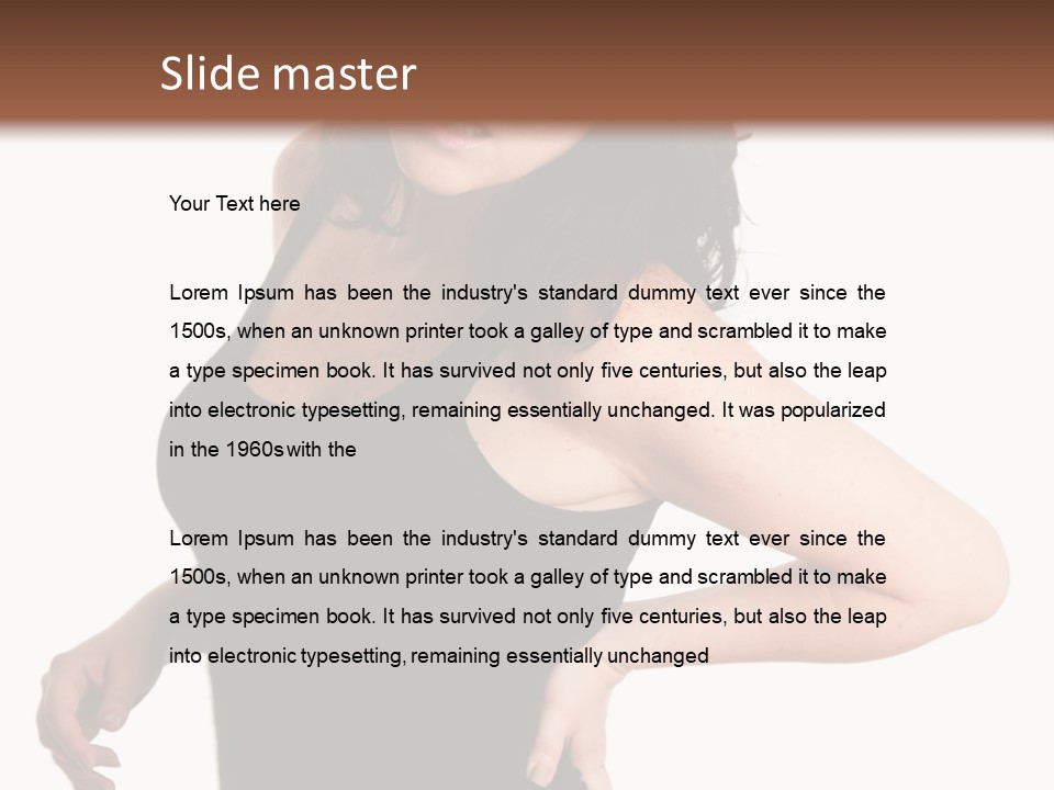 Hurt White Pain PowerPoint Template