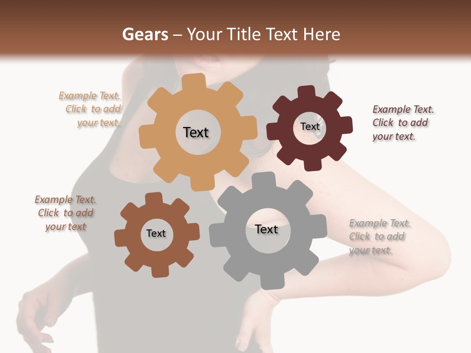 Hurt White Pain PowerPoint Template