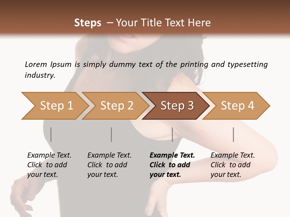 Hurt White Pain PowerPoint Template