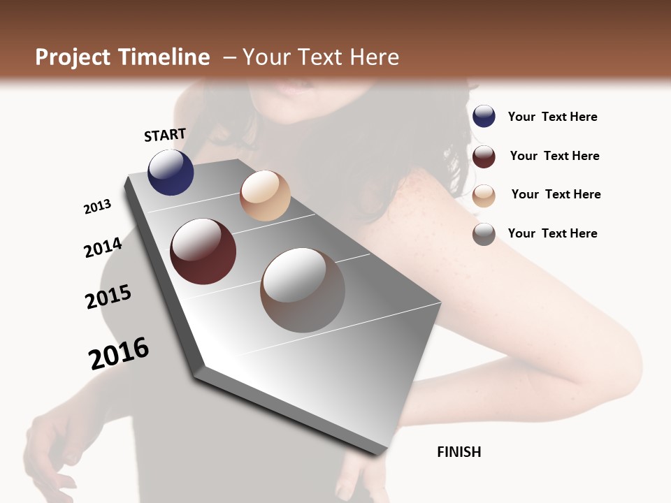 Hurt White Pain PowerPoint Template