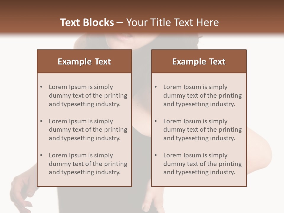 Hurt White Pain PowerPoint Template