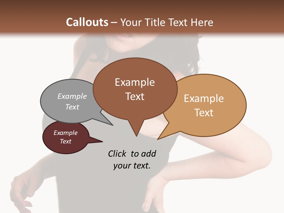 Hurt White Pain PowerPoint Template