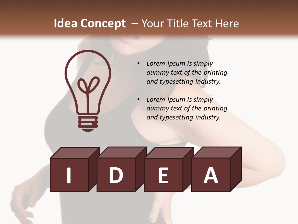 Hurt White Pain PowerPoint Template