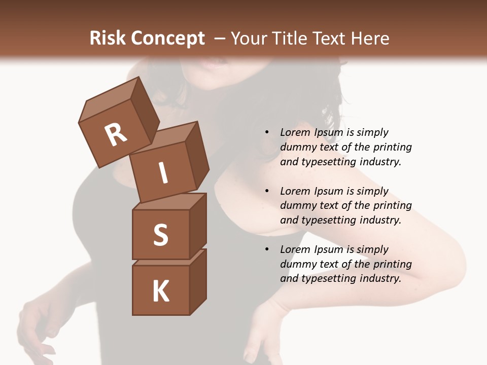 Hurt White Pain PowerPoint Template