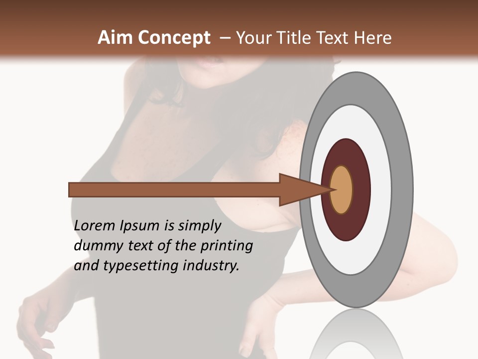 Hurt White Pain PowerPoint Template