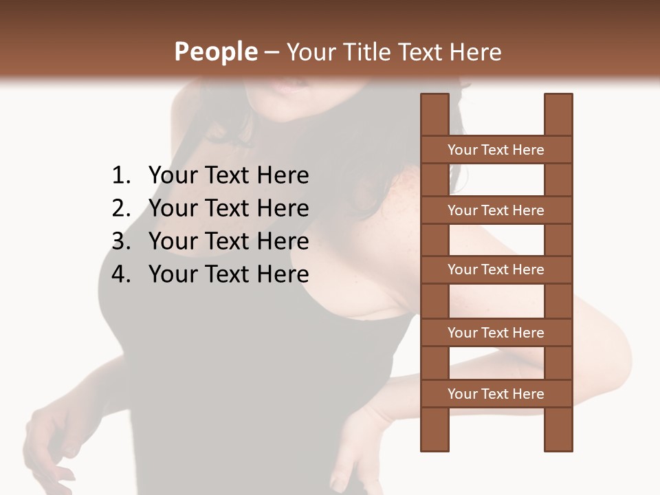 Hurt White Pain PowerPoint Template