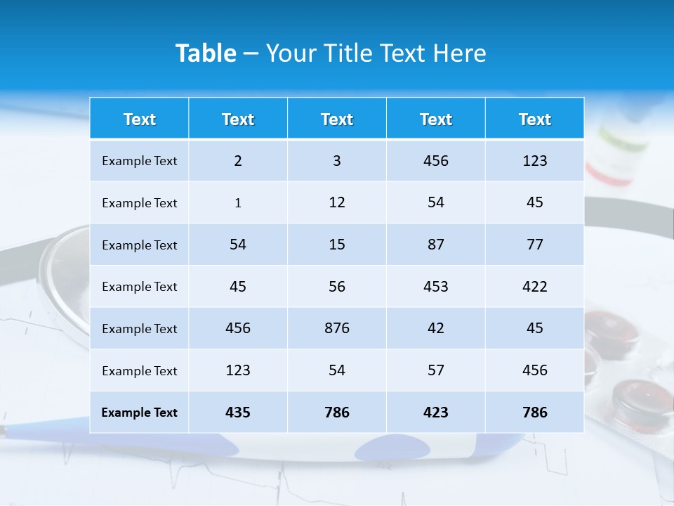 Science Table Note PowerPoint Template