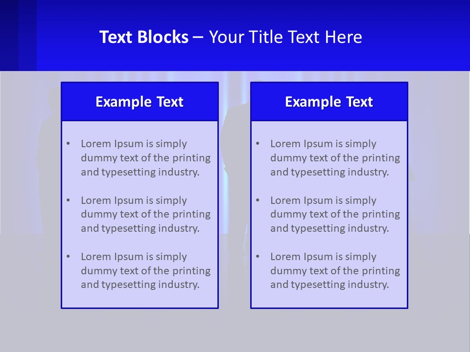 A Group Of People Standing In Front Of A Blue Curtain PowerPoint Template