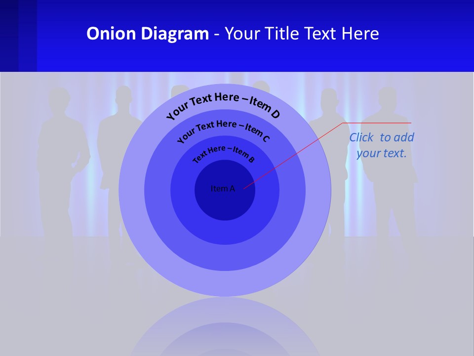 A Group Of People Standing In Front Of A Blue Curtain PowerPoint Template