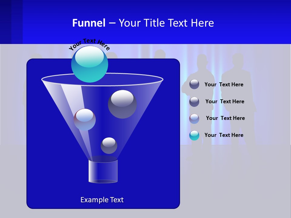 A Group Of People Standing In Front Of A Blue Curtain PowerPoint Template