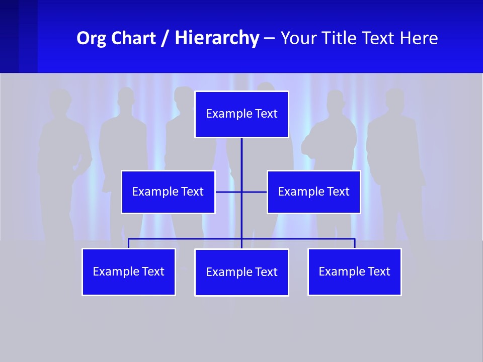 A Group Of People Standing In Front Of A Blue Curtain PowerPoint Template