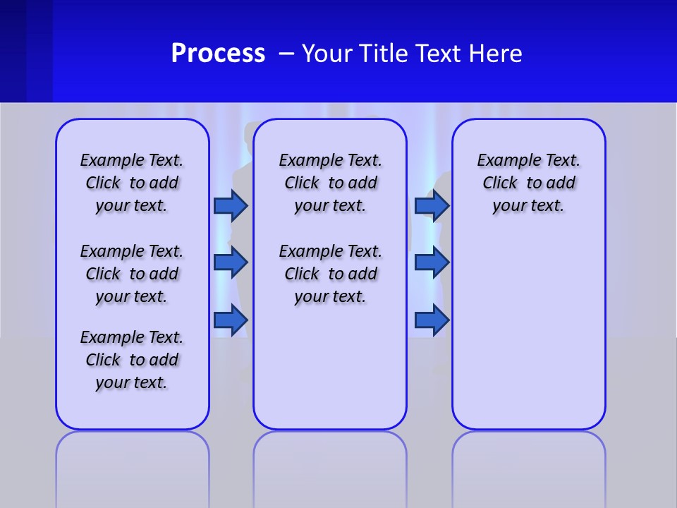 A Group Of People Standing In Front Of A Blue Curtain PowerPoint Template