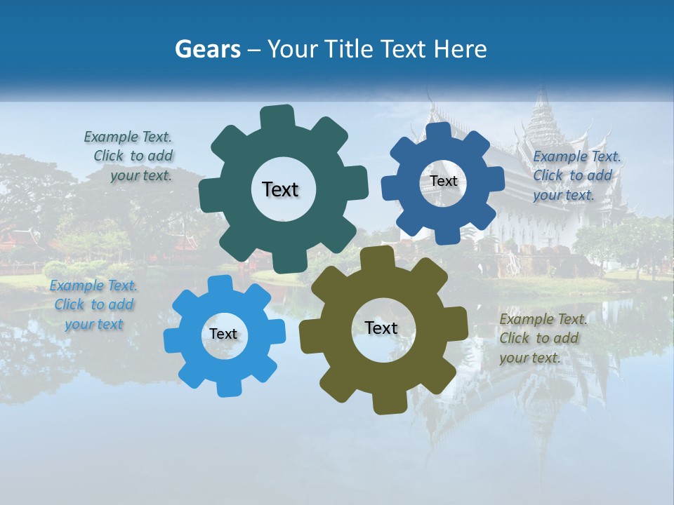 Religious Muang Architecture PowerPoint Template