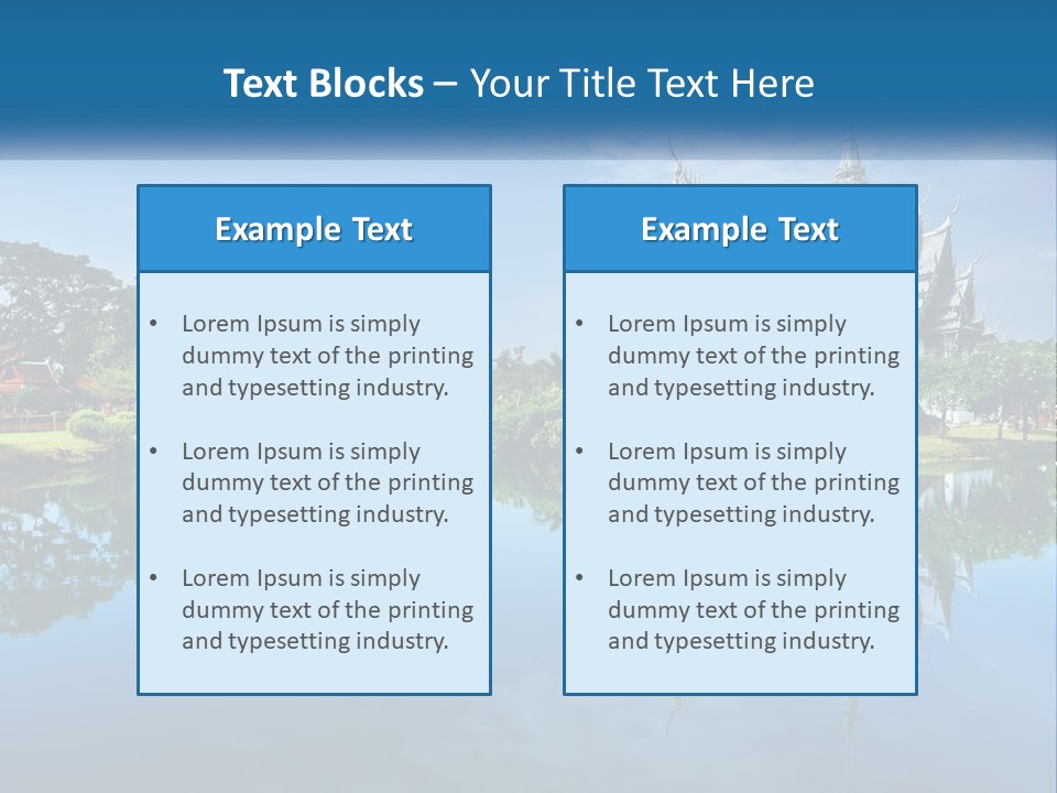 Religious Muang Architecture PowerPoint Template