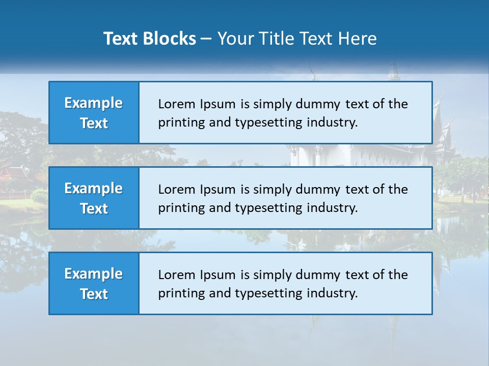 Religious Muang Architecture PowerPoint Template