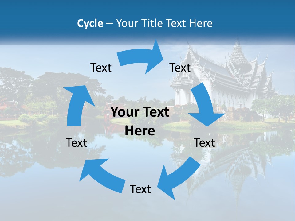 Religious Muang Architecture PowerPoint Template