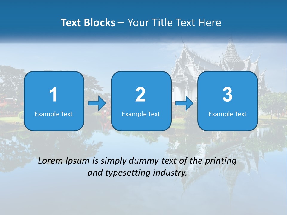 Religious Muang Architecture PowerPoint Template