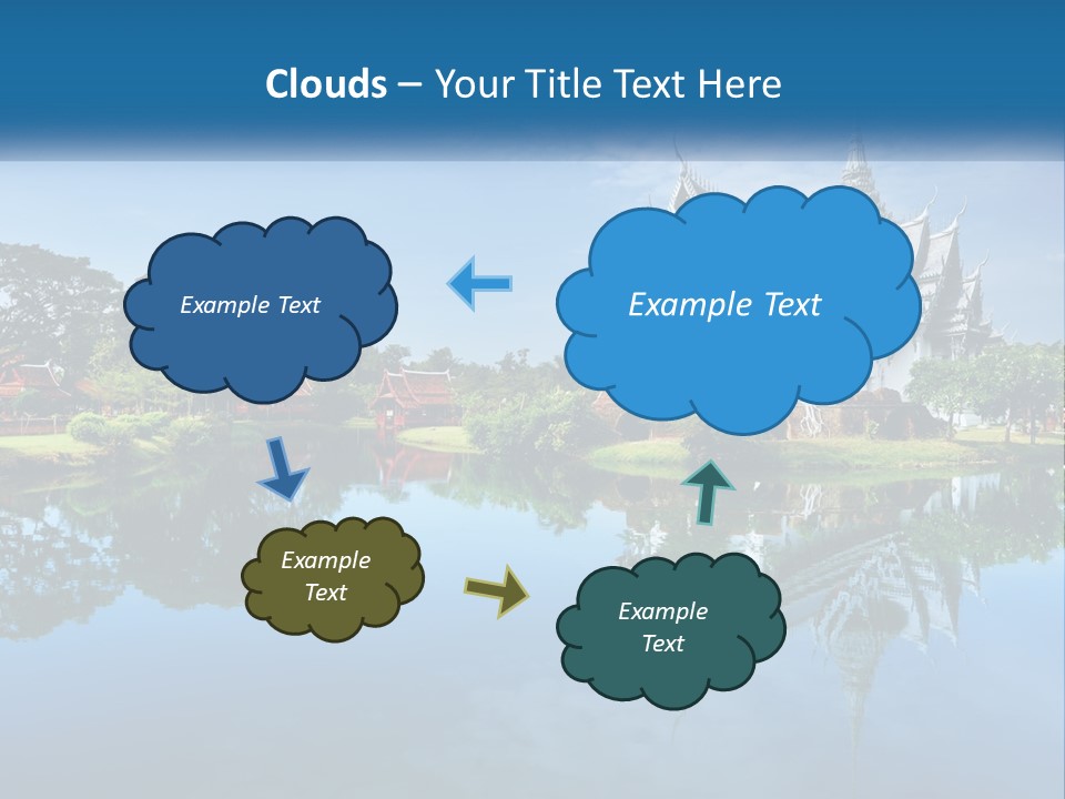 Religious Muang Architecture PowerPoint Template
