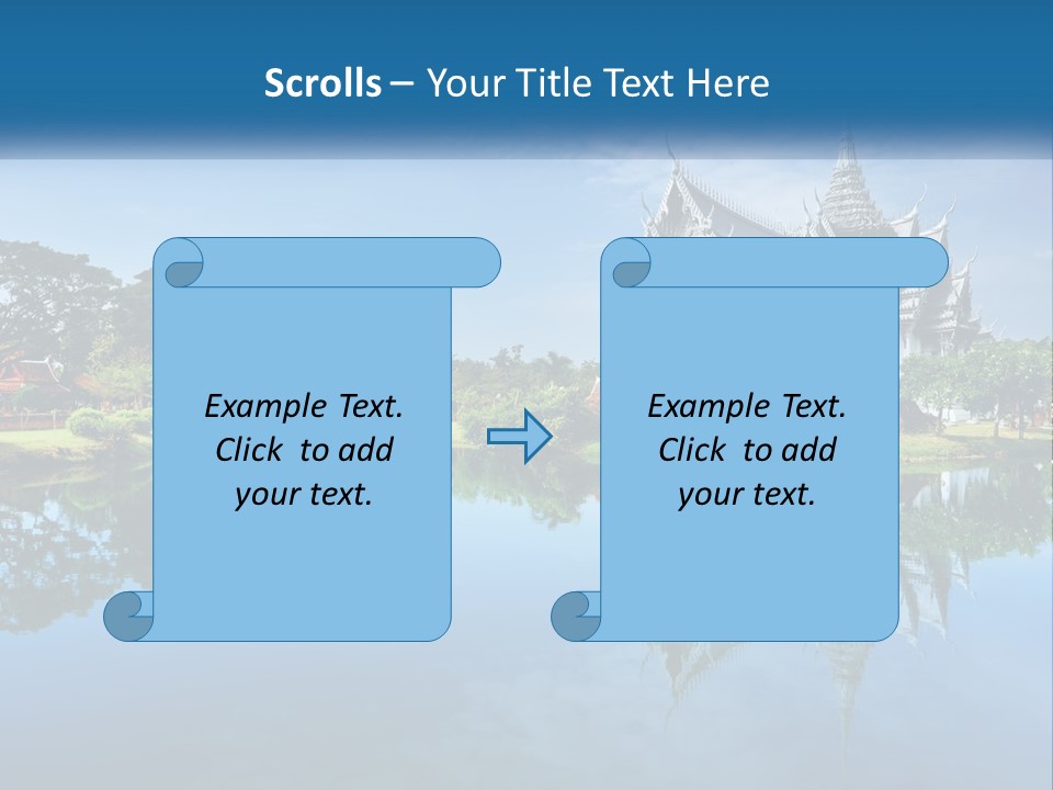 Religious Muang Architecture PowerPoint Template