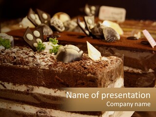 Brown Smell Delicious PowerPoint Template