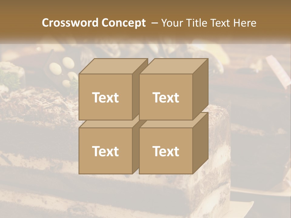 Brown Smell Delicious PowerPoint Template