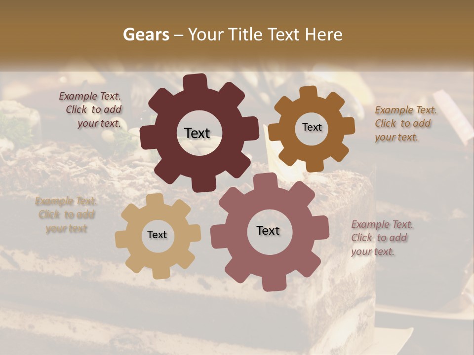 Brown Smell Delicious PowerPoint Template