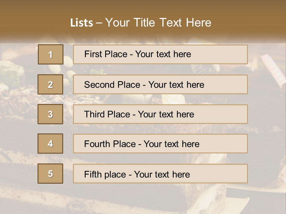 Brown Smell Delicious PowerPoint Template