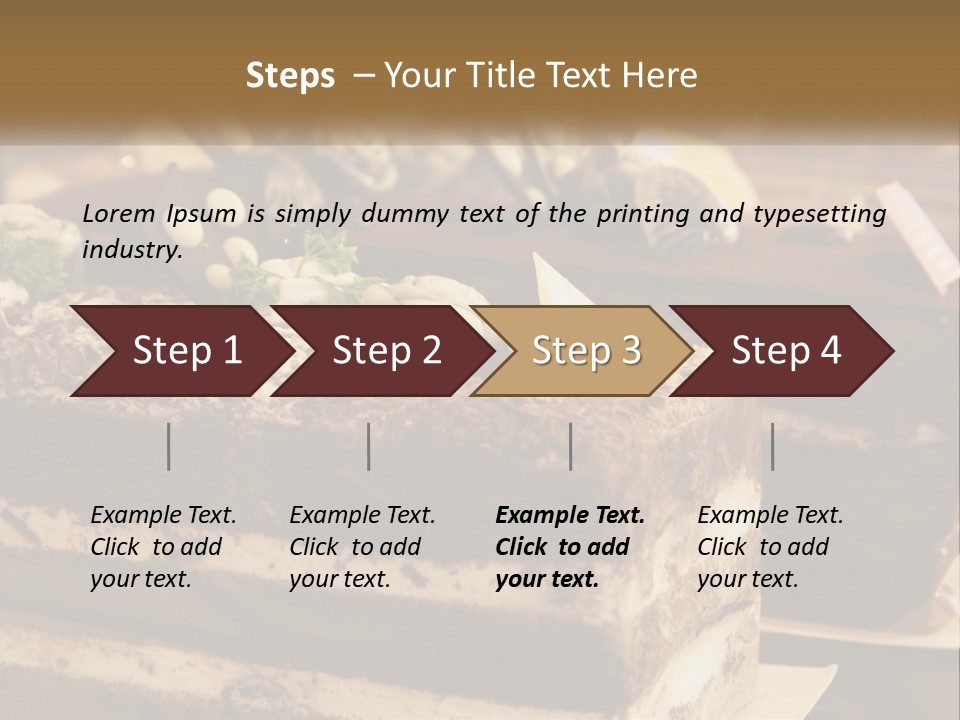 Brown Smell Delicious PowerPoint Template