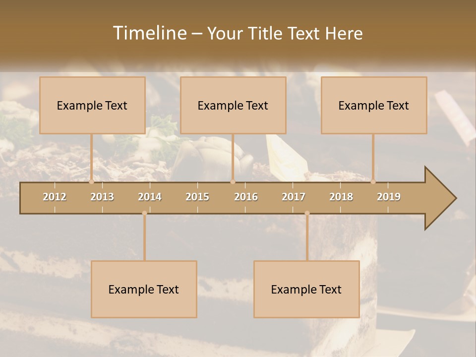Brown Smell Delicious PowerPoint Template