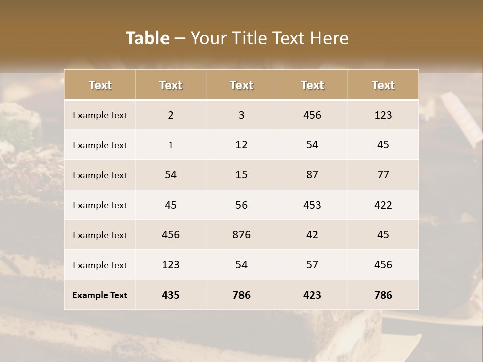 Brown Smell Delicious PowerPoint Template