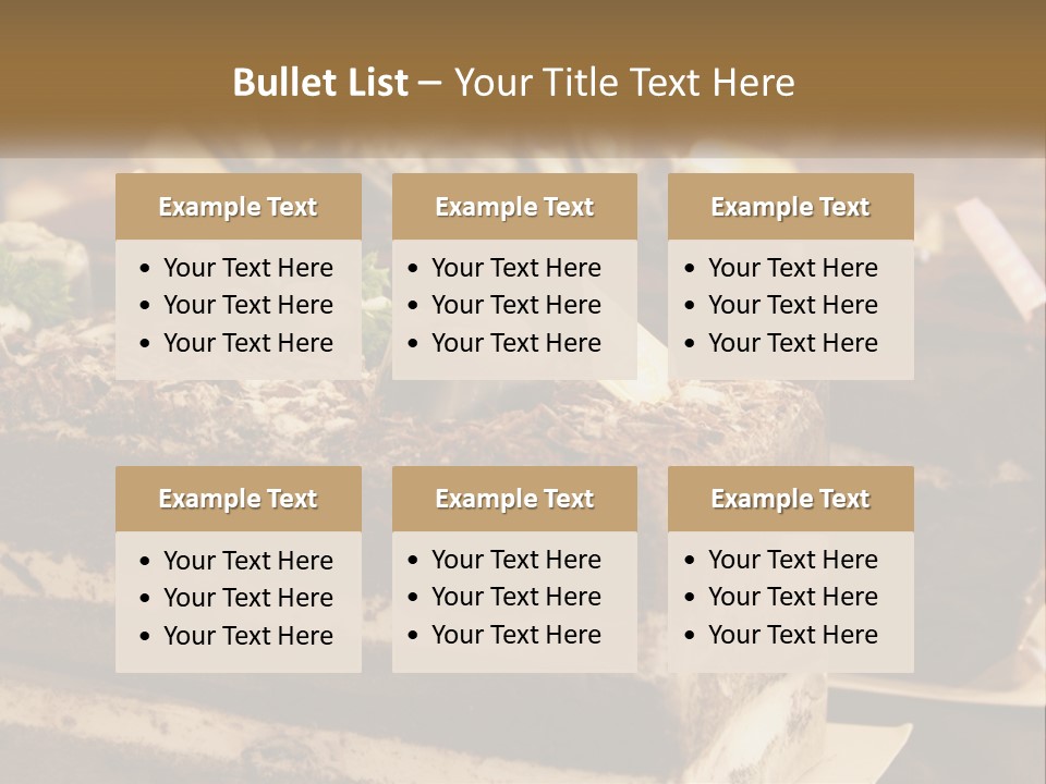 Brown Smell Delicious PowerPoint Template