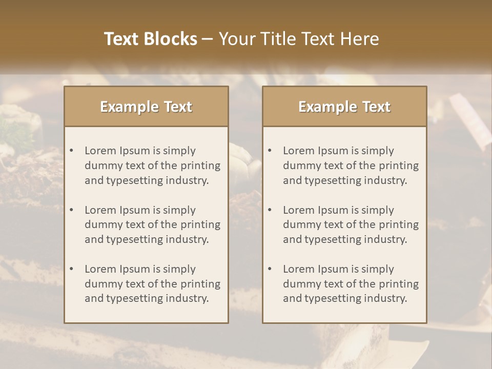 Brown Smell Delicious PowerPoint Template